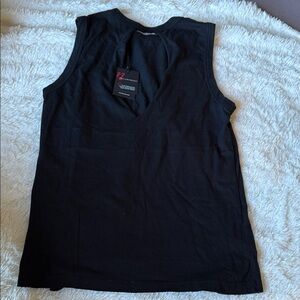 Women's Black Sleeveless Top